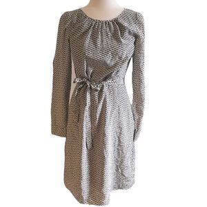ANTHRO moncollet 100% silk long sleeve dress